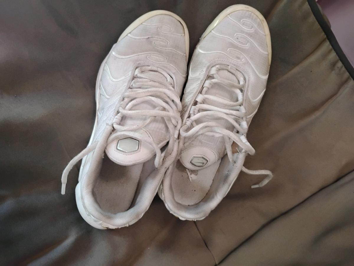 A Nice Pair of White Nike Max plus Athletic Sneakers - Swansea, South Carolina - FleaMarketBay