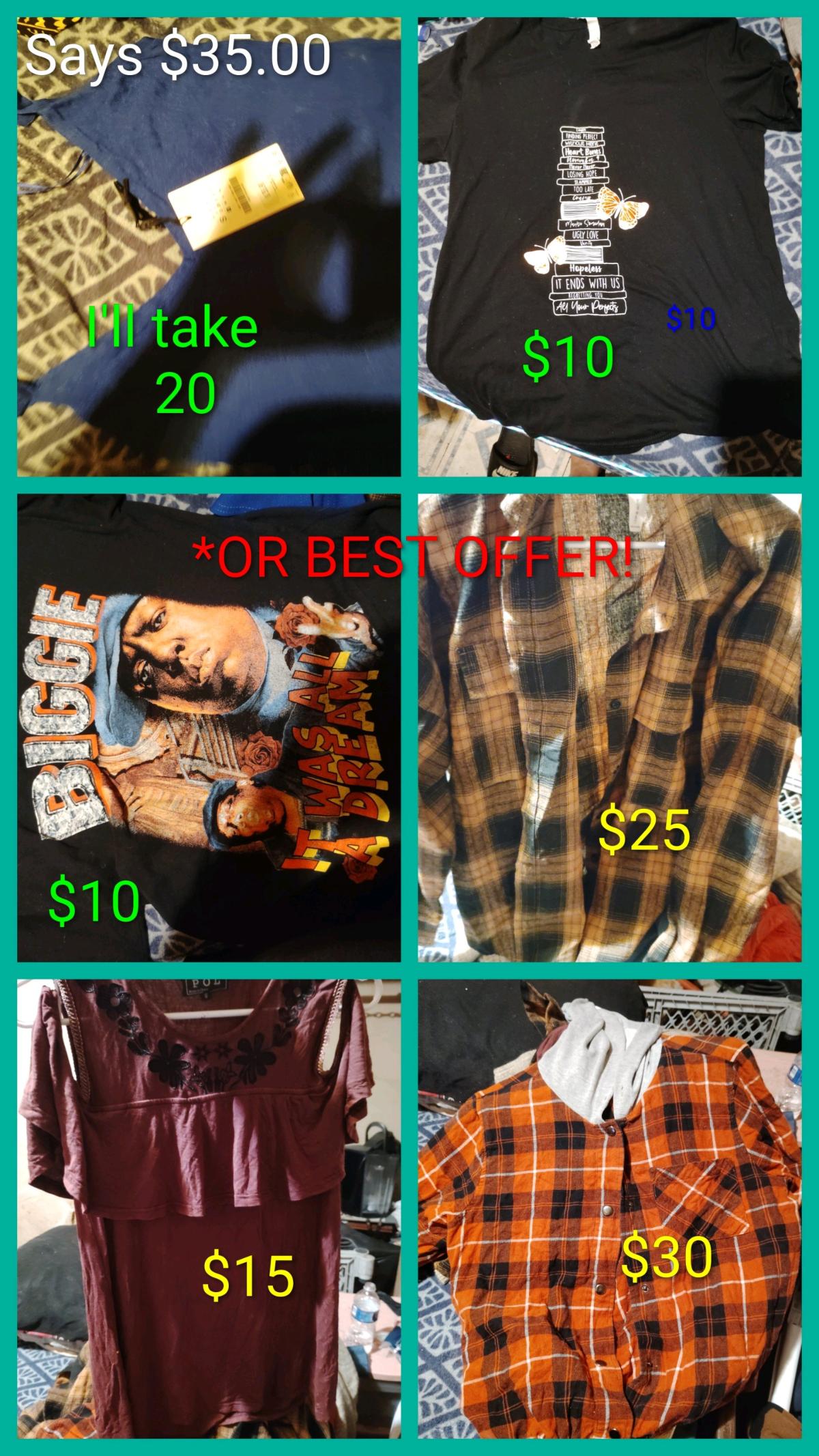 Hi Im sell new  used dresss womens clothes kids shoes more - Columbus, Ohio - FleaMarketBay