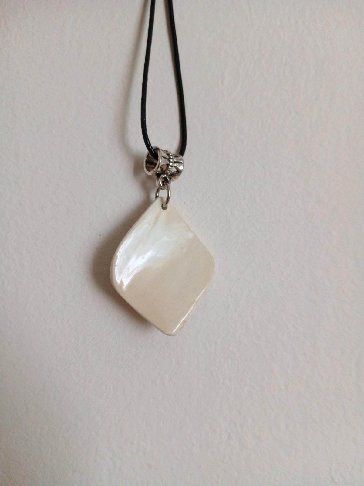 mammoth tusk pendant with natural amethyst - New York, New York - FleaMarketBay