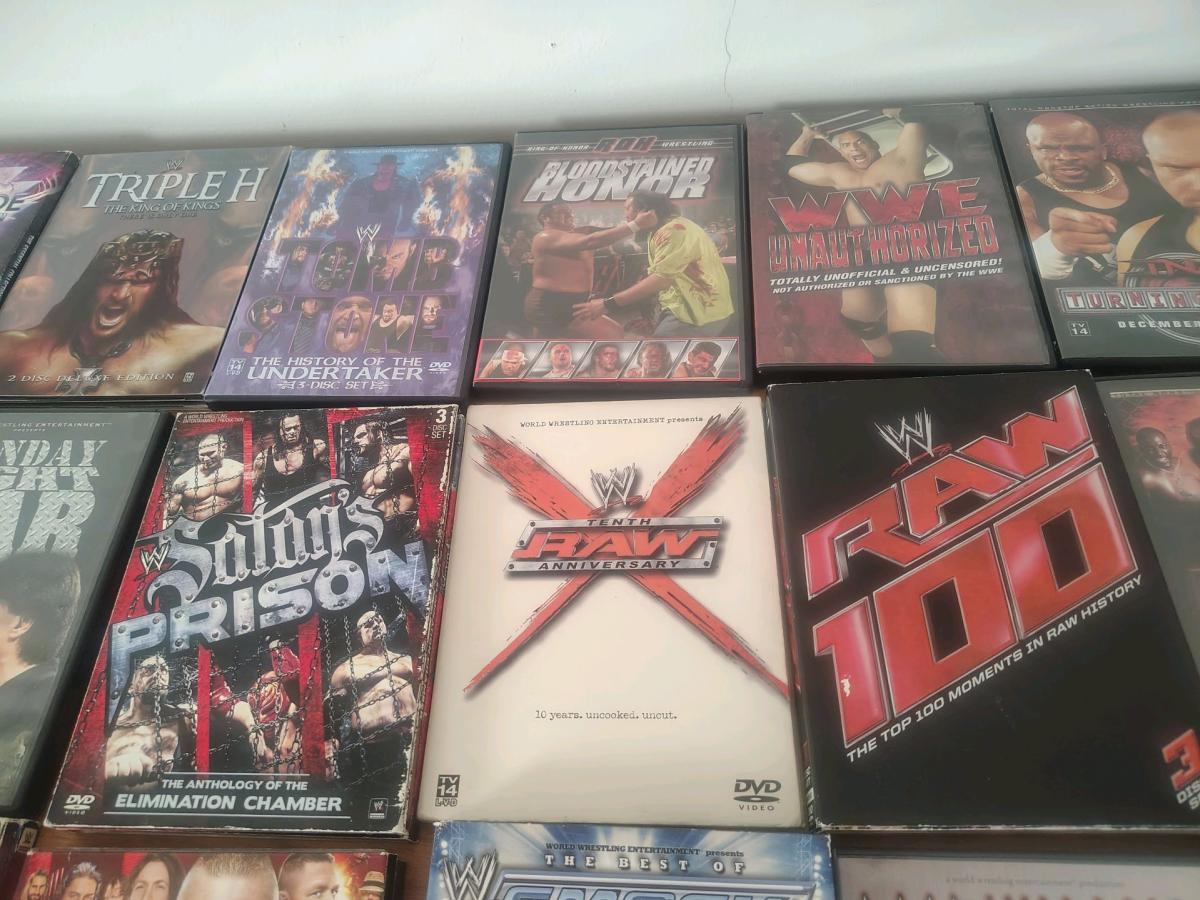 WWE DVD  Collectibles Lot  Great for Fans  Collectors - New Castle, Pennsylvania - FleaMarketBay
