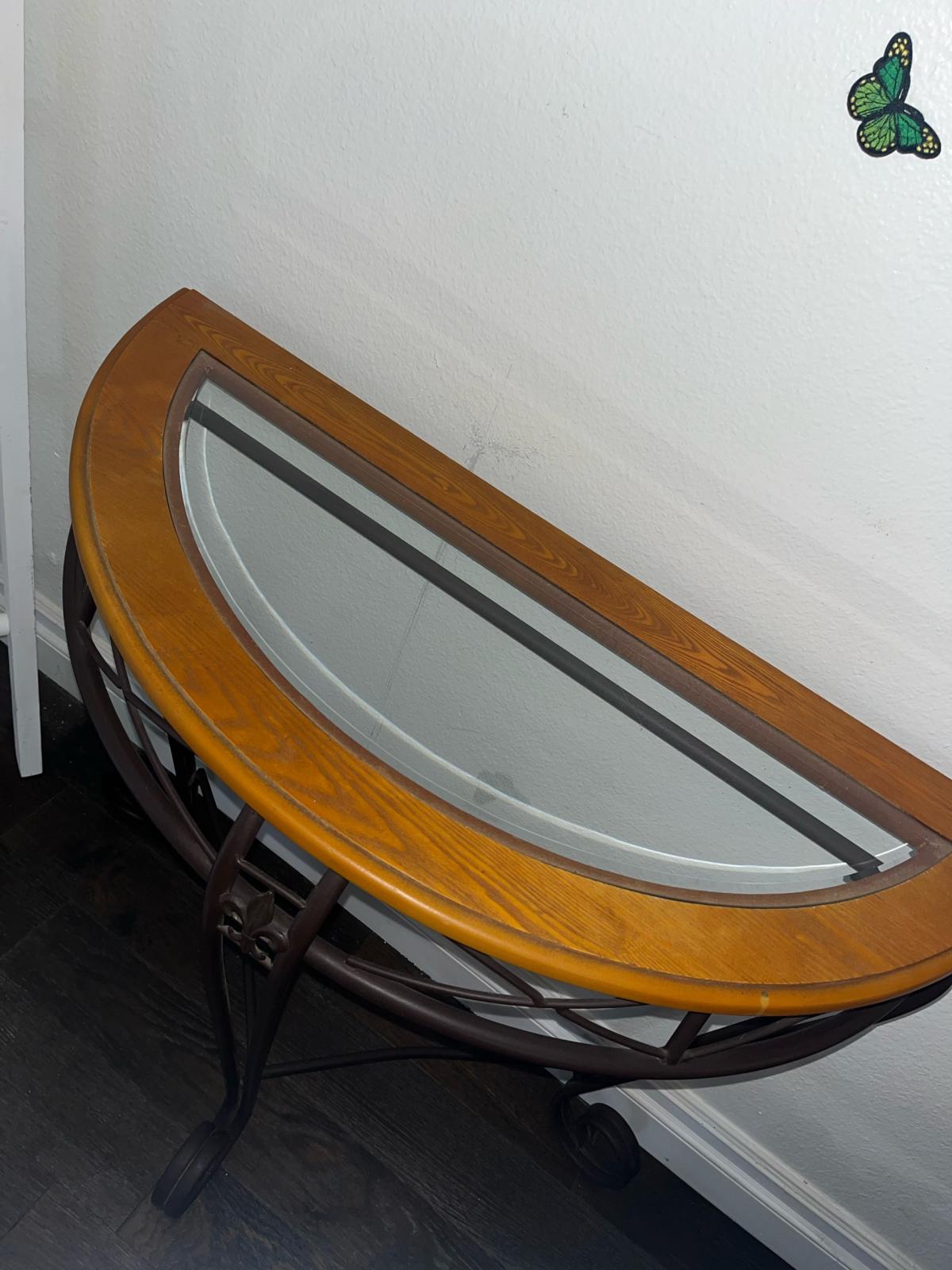 Demilune Entry Way Console Table - Corona, California - FleaMarketBay