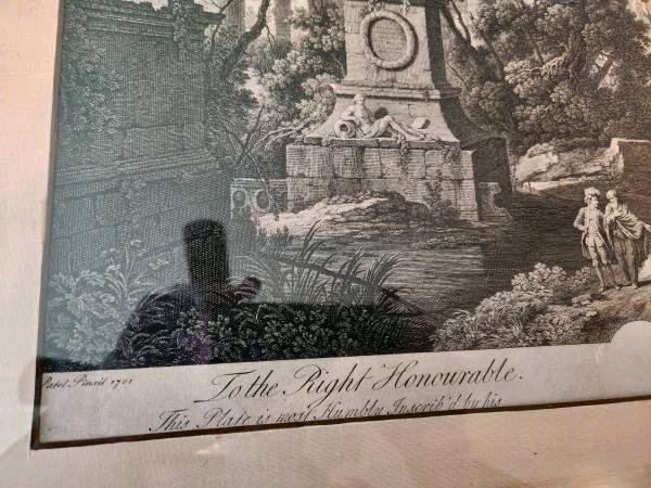18th CENTURY ENGRAVING by FRANCOIS VIVARES of PAINTING by PI - Las Vegas, Nevada - FleaMarketBay