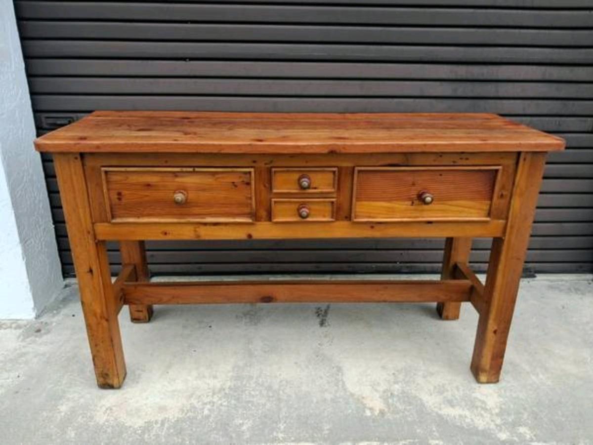 Vintage Rustic Primitive Sideboard Western 4 Drawers - Mobile, Alabama - FleaMarketBay