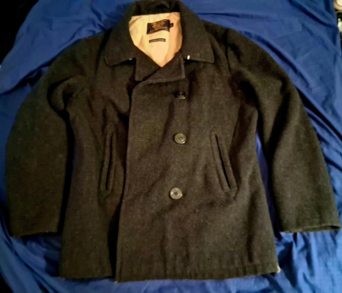 JCrew Bayswater Peacoat Stadium Cloth Wool Size L - Boston, Massachusetts - FleaMarketBay