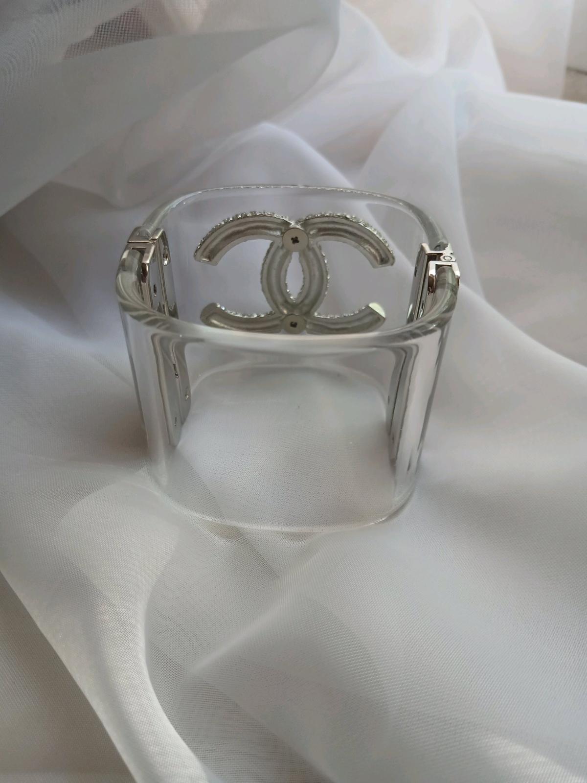 Chanel clear CC crystal cuff Acrylic - New York, New York - FleaMarketBay