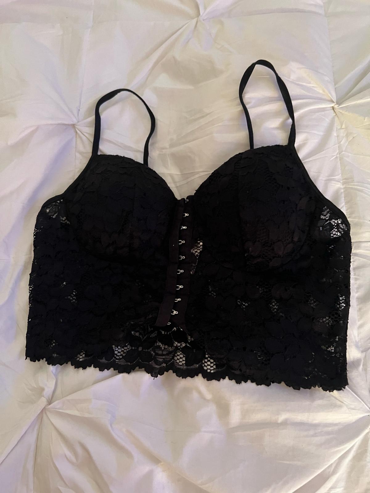 black lace lingerie set lg - Lynn, Massachusetts - FleaMarketBay