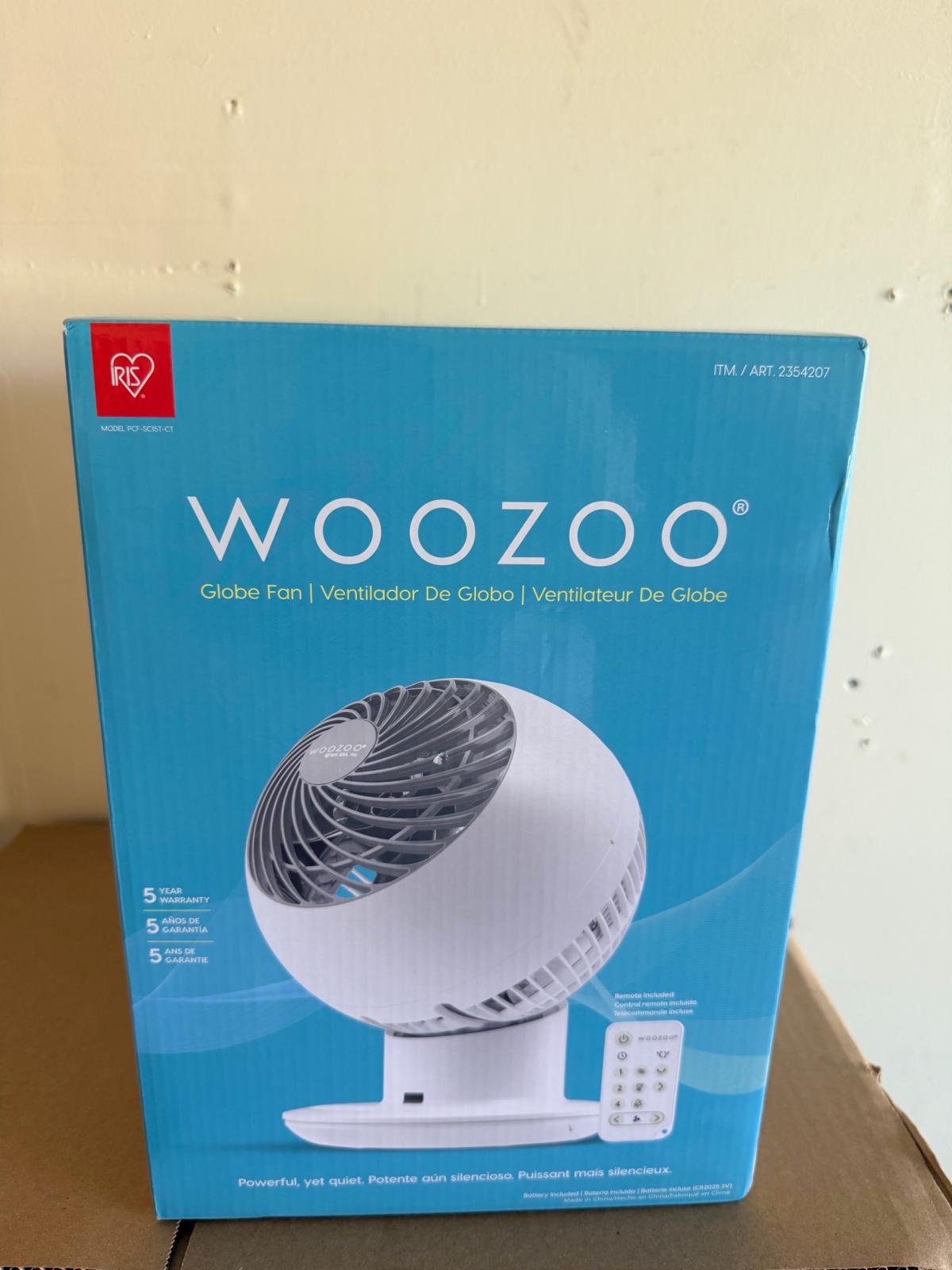 Woozoo Globe Fan by IRIS Oscillating Air Circulator w Remote - Saint Paul, Minnesota - FleaMarketBay