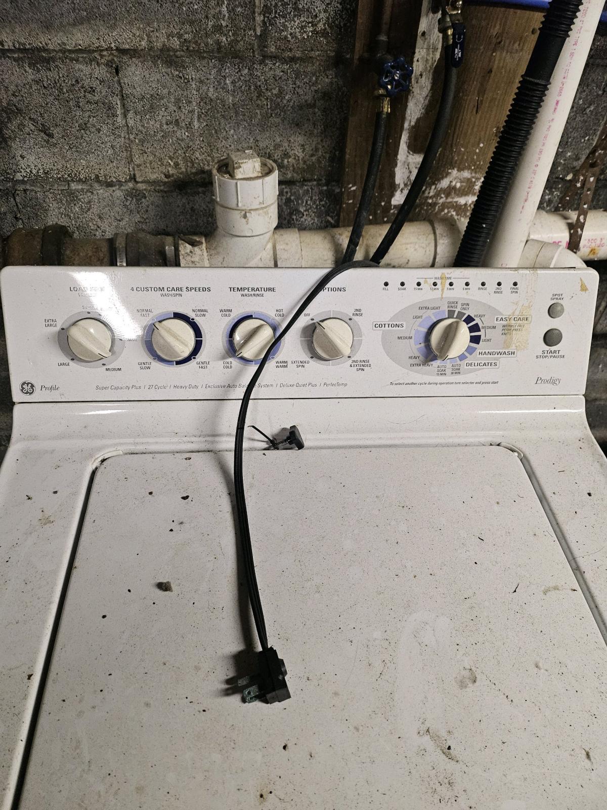 GE Profile Prodigy top load agitator Washing Machine - Cortland, New York - FleaMarketBay