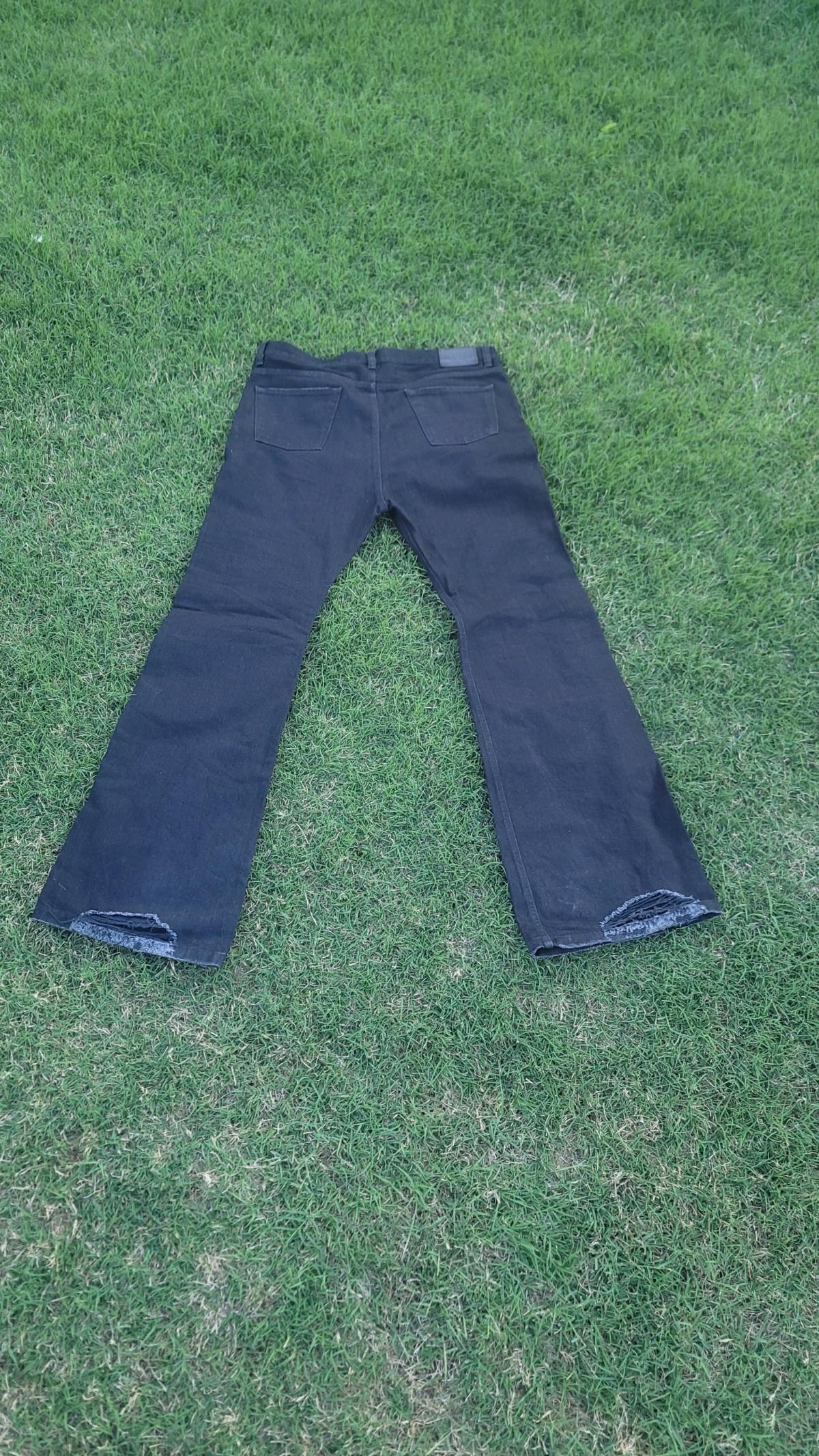 Balenciaga Wide Leg Distressed Denim Jeans black Japan NEW - Dallas, Texas - FleaMarketBay