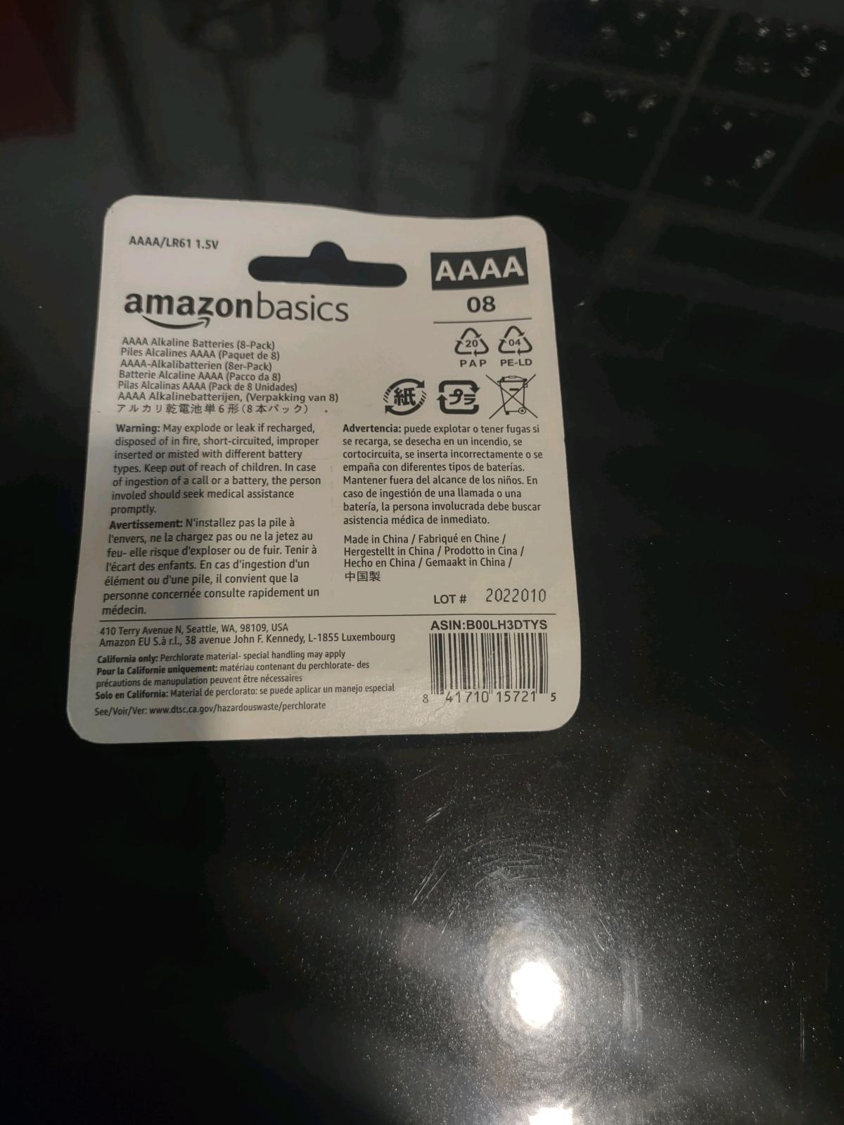 Bramd New Amazon Basics AAAA Batteries - Cleveland, Ohio - FleaMarketBay