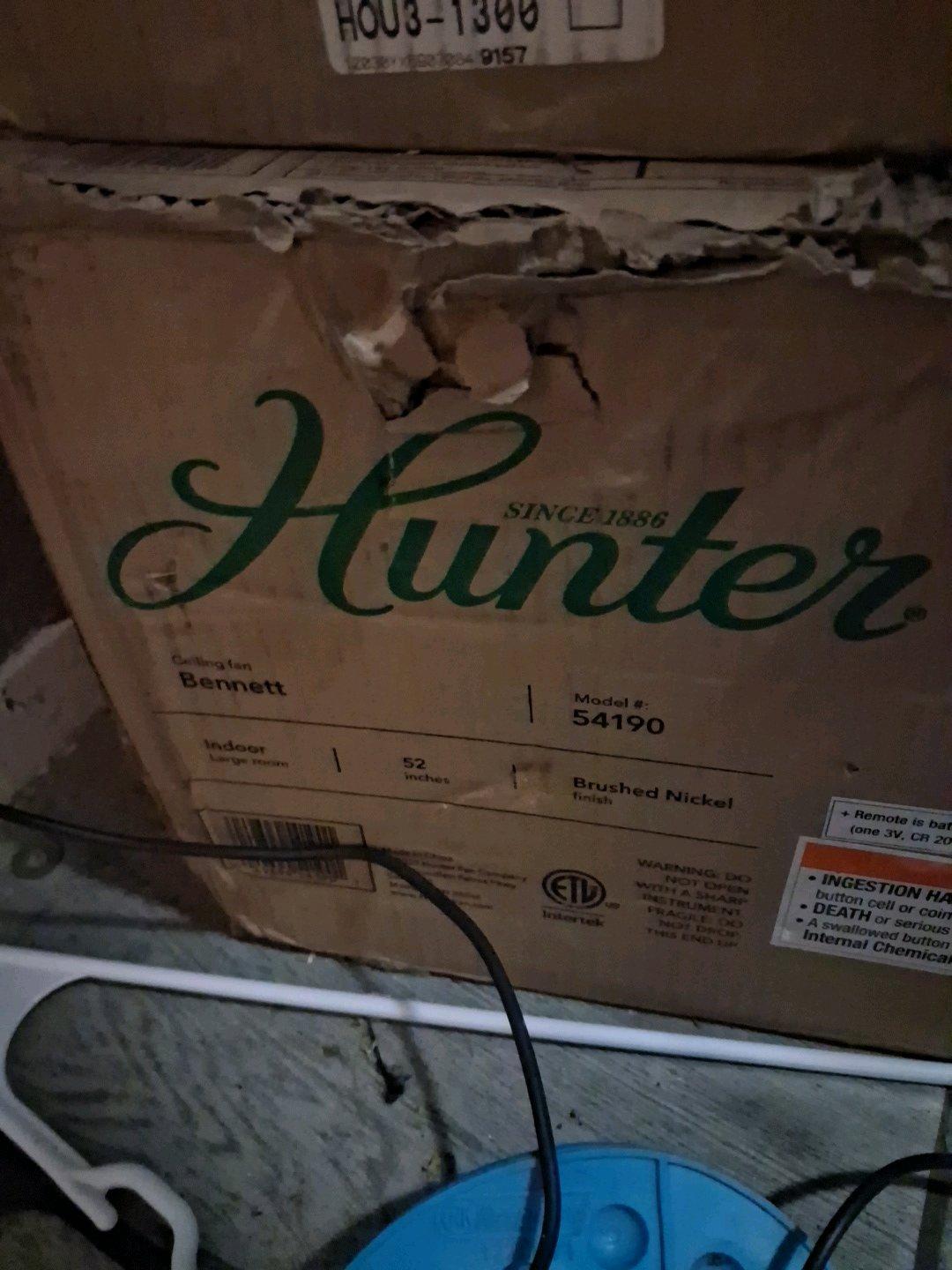 New Hunter Ceiling Fans  42  52 Models  Brand New in Box - Fort Worth, Texas - FleaMarketBay