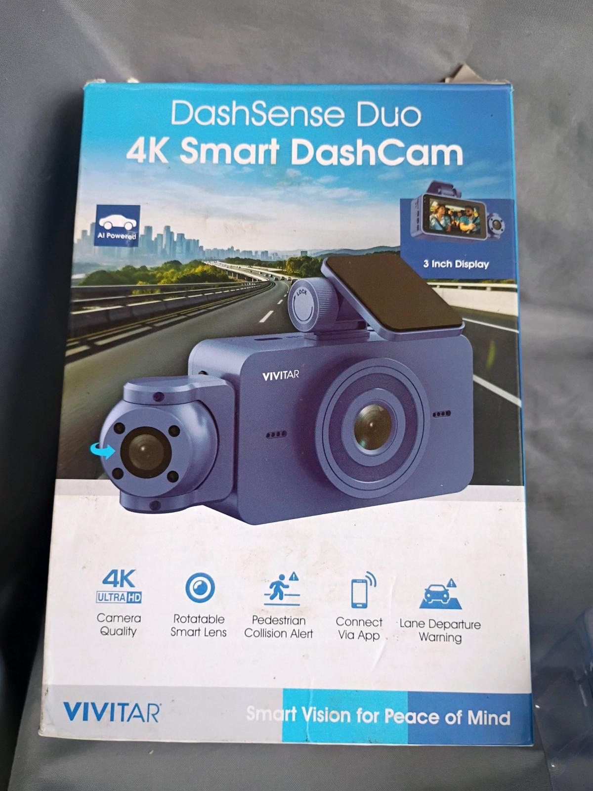 Vivitar DashSense Duo 4K Smart DashCam AI Powered Car Camera - Canton, Ohio - FleaMarketBay