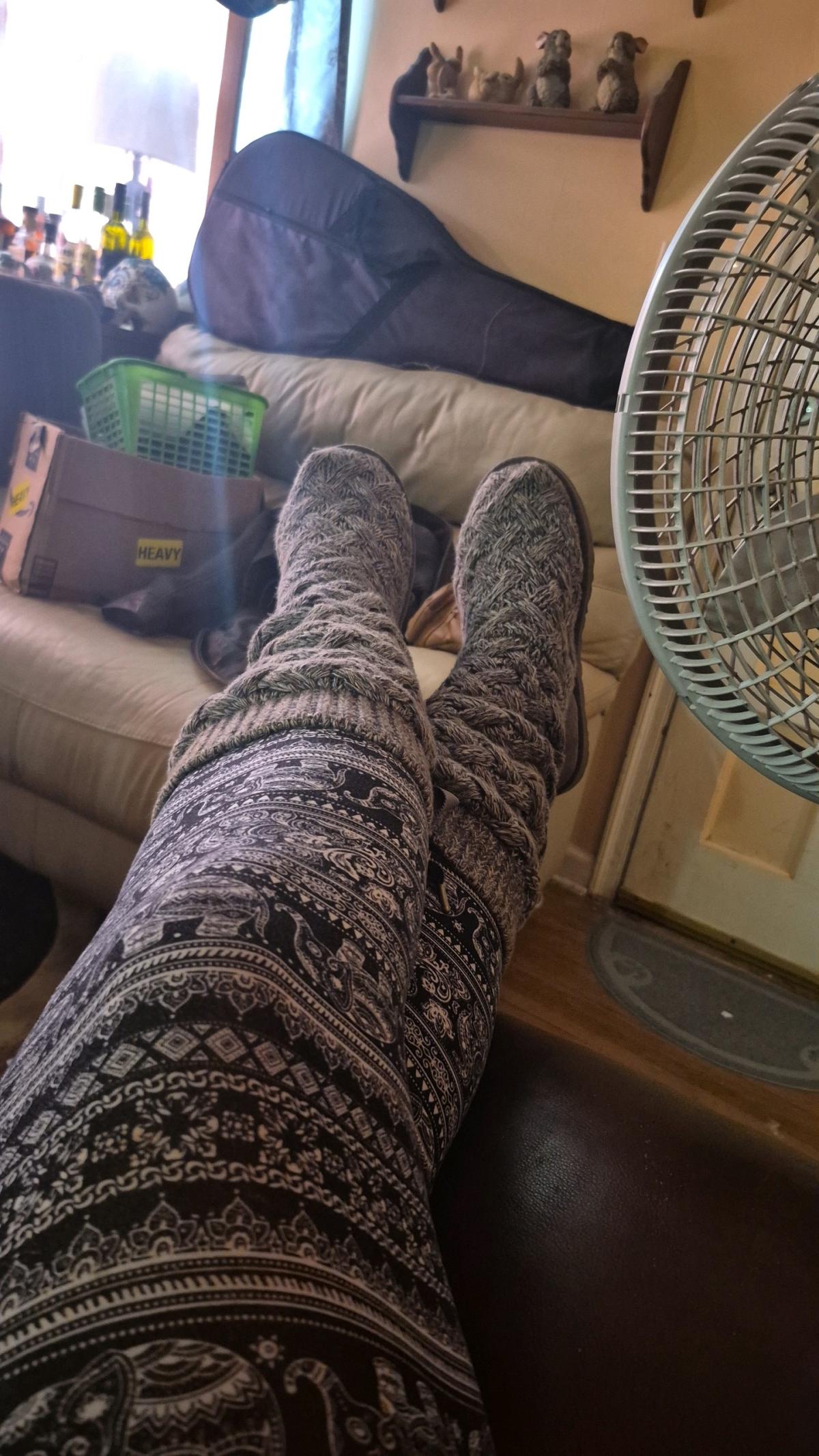 Comfy Knit Thigh High Ugg Boots - Sedgwick, Kansas - FleaMarketBay