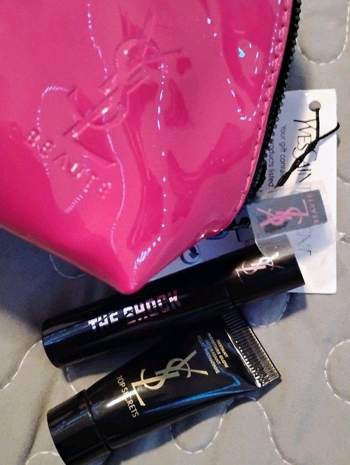 Hot Pink Yves Saint Laurent Mina Beauty Zip Bag - Ontario, California - FleaMarketBay