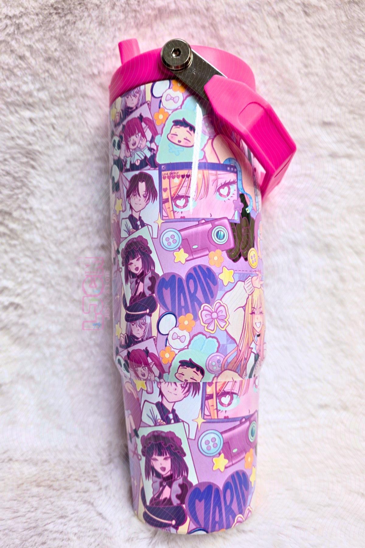 Marin Kitagawa 30oz Water Bottle Tumbler - Portland, Oregon - FleaMarketBay