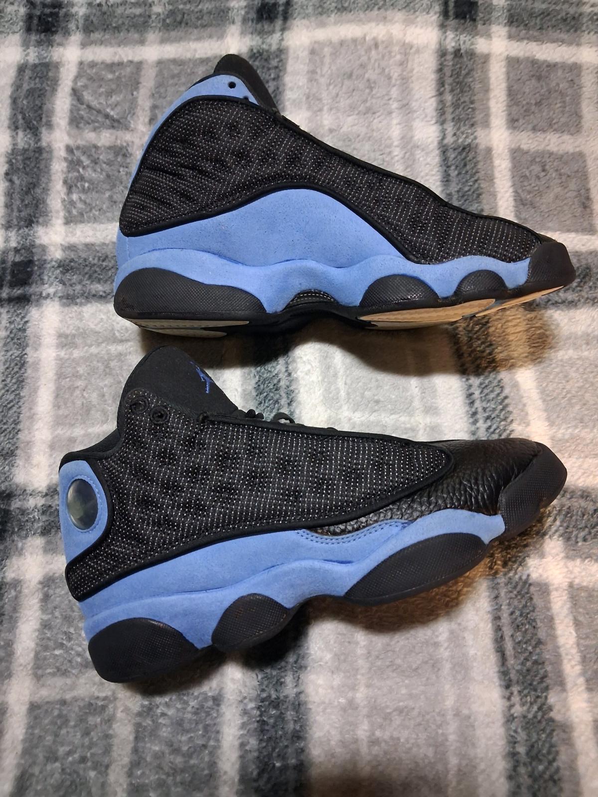 Size 5Y Nike Air Jordan 13 Retro Black and University Blue - Conroe, Texas - FleaMarketBay