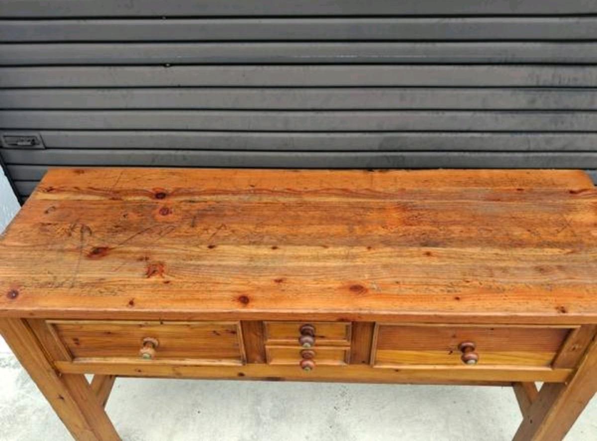 Vintage Rustic Primitive Sideboard Western 4 Drawers - Mobile, Alabama - FleaMarketBay
