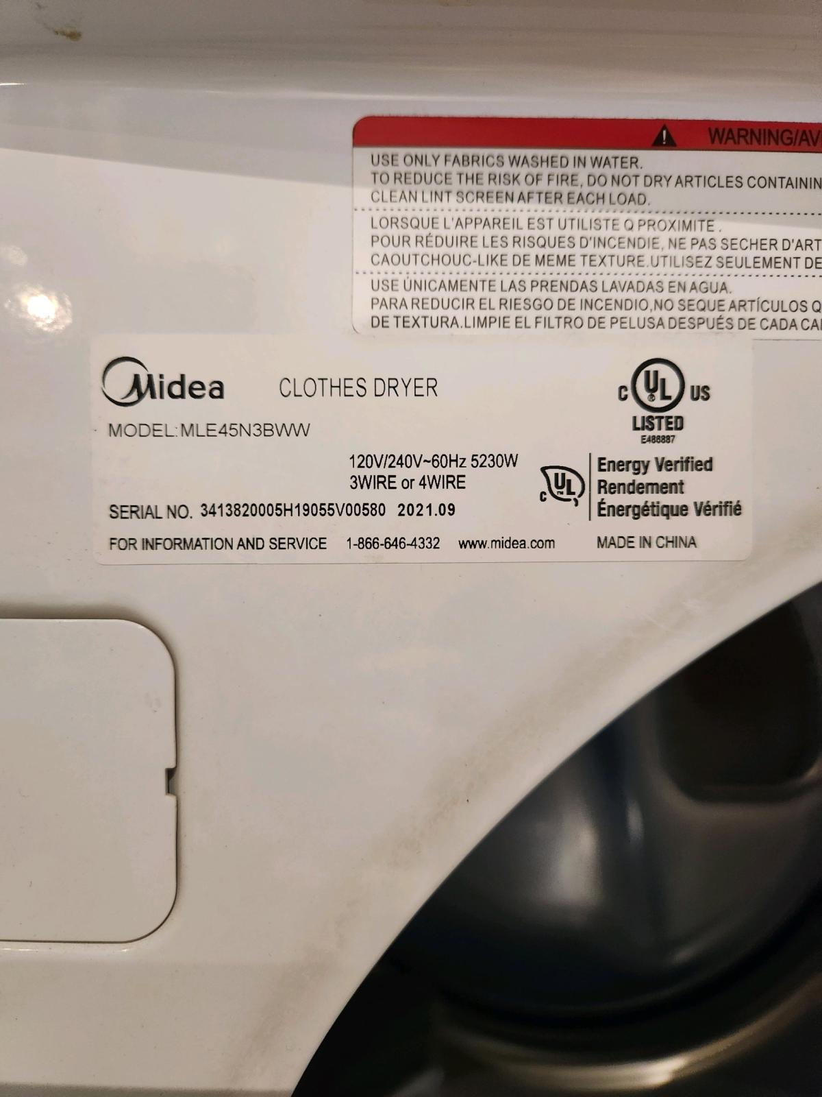 Midea fullsize washer and dryer set - Glendale, Arizona - FleaMarketBay