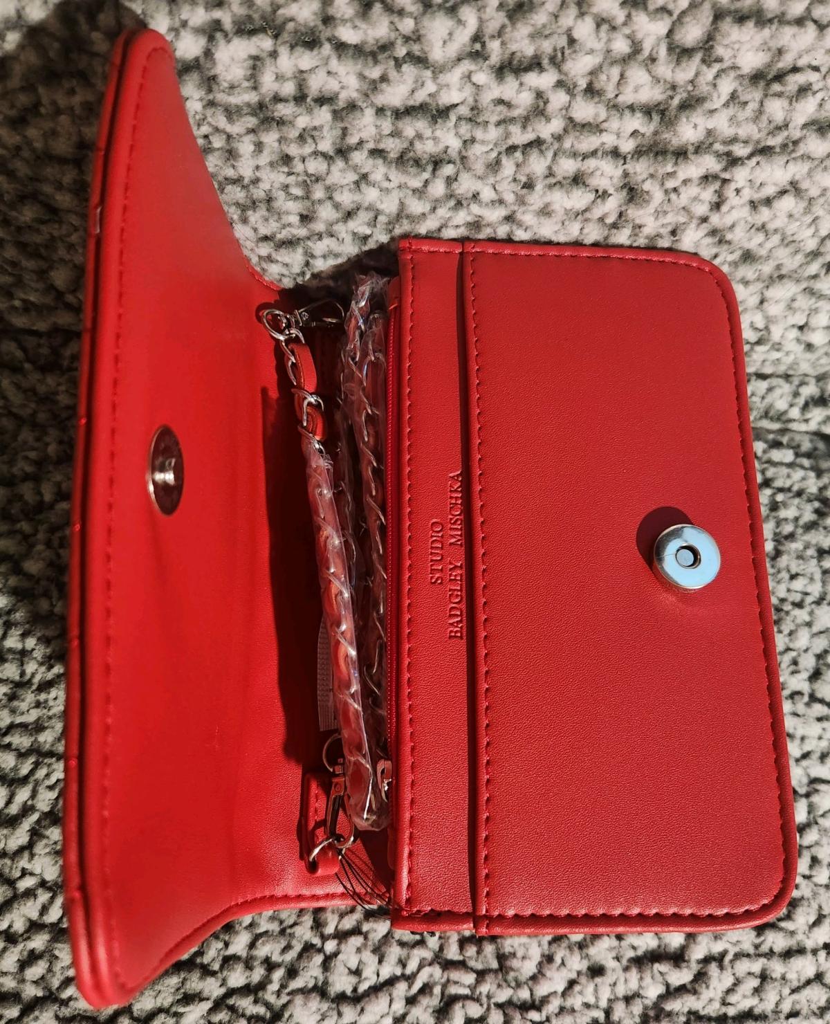 Badgley Mischka Ruby Red  2 Way ClutchCrossbody Bag - Ontario, California - FleaMarketBay
