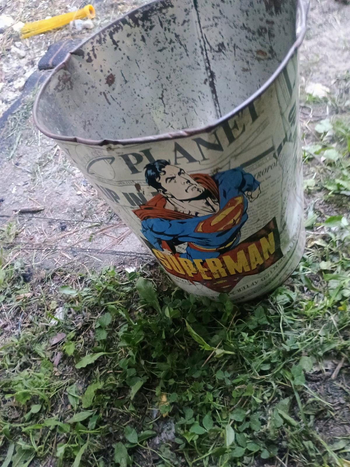 vintage superman trash bin - Ladson, South Carolina - FleaMarketBay