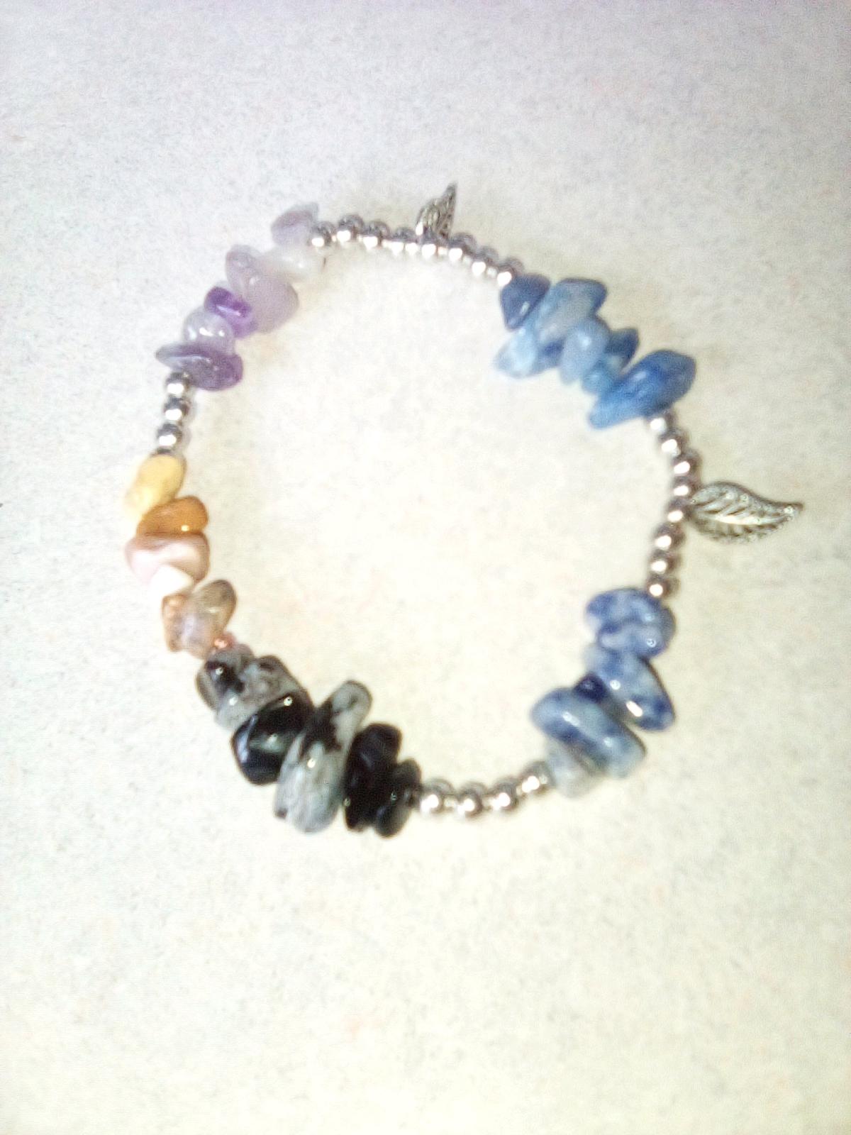 Bracelet with Silver Leaf Charms - Groveland, Florida - FleaMarketBay