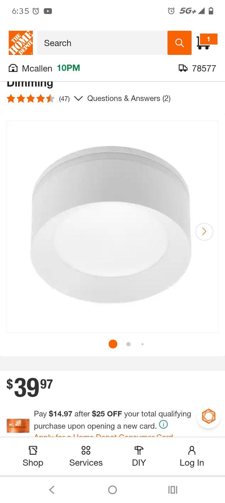 cealing led lights 35 each new never been used - San Juan, Texas - FleaMarketBay