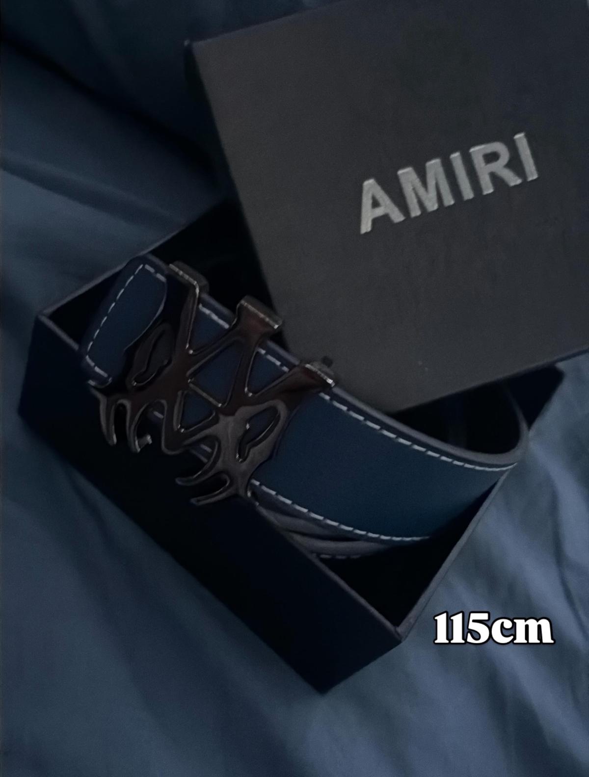 brand new  115cm Amiri Blue LeatherBelt - Austin, Nevada - FleaMarketBay