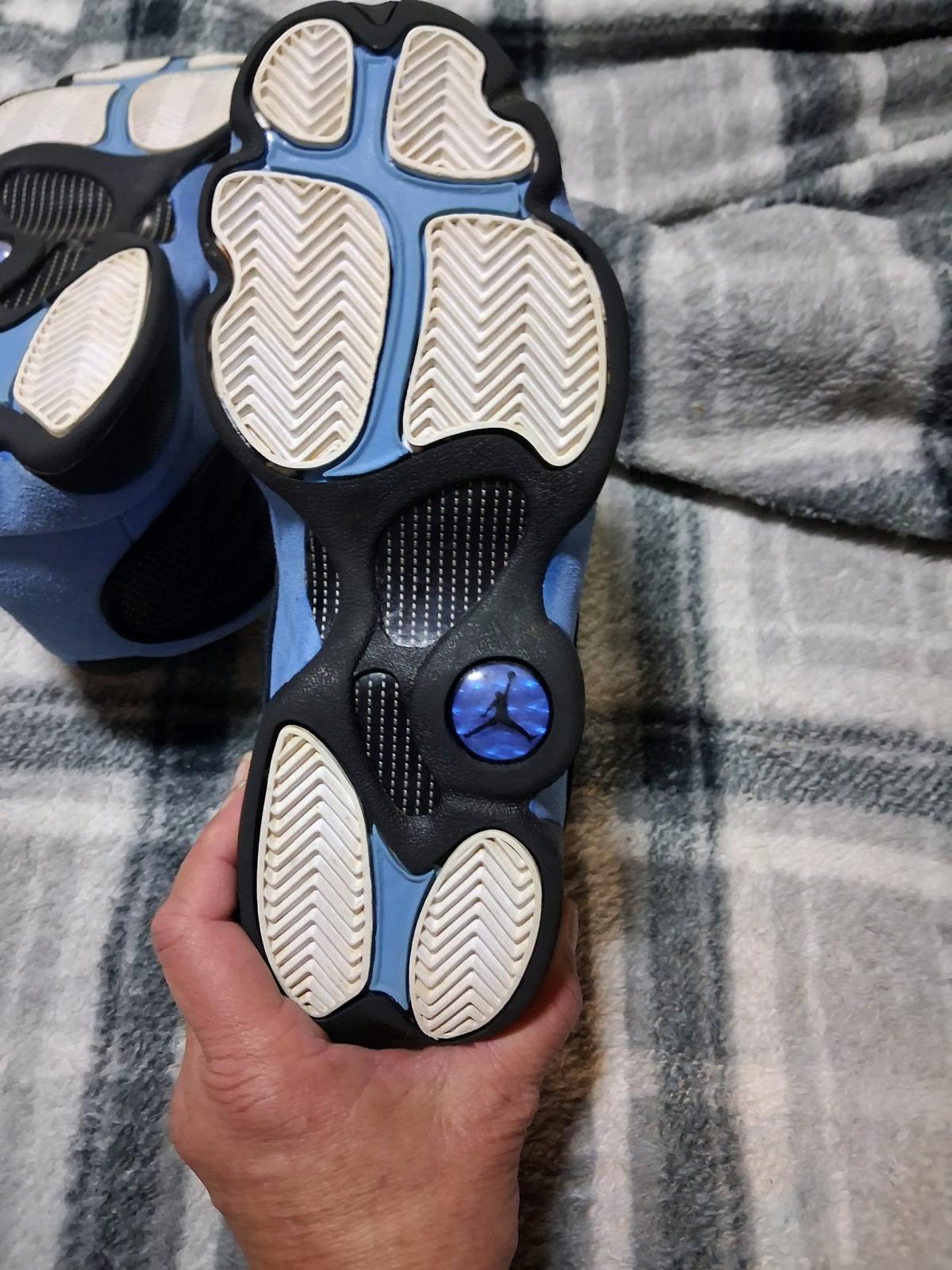 Size 5Y Nike Air Jordan 13 Retro Black and University Blue - Conroe, Texas - FleaMarketBay