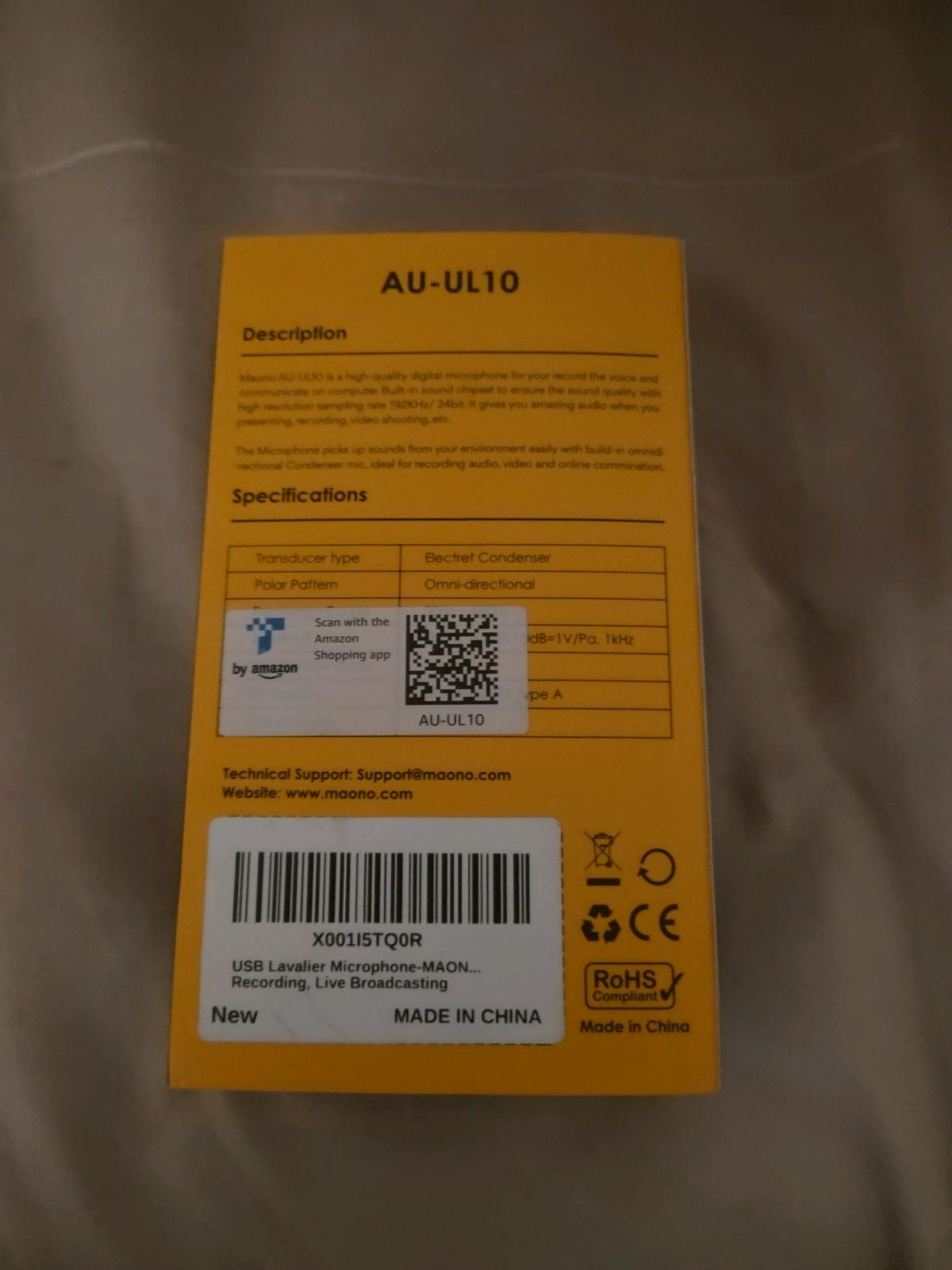 MAONO MICROPHONE for laptop only not phones - San Antonio, Texas - FleaMarketBay