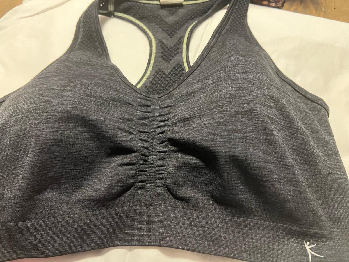 Gray sports bra good condition xl - Lynn, Massachusetts - FleaMarketBay