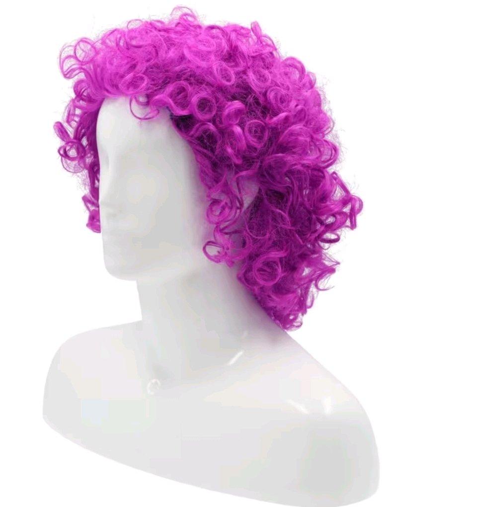 Adult KK Short Curly Clown Wig  Cyclamen NE6 - Angleton, Texas - FleaMarketBay