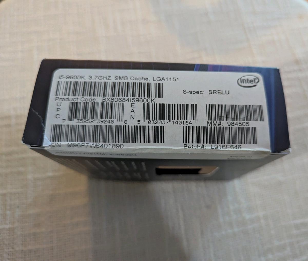 Intel Core i5 9th Gen Core i59600K Coffee Lake 6Core 37 GHz - Northfield, New Jersey - FleaMarketBay