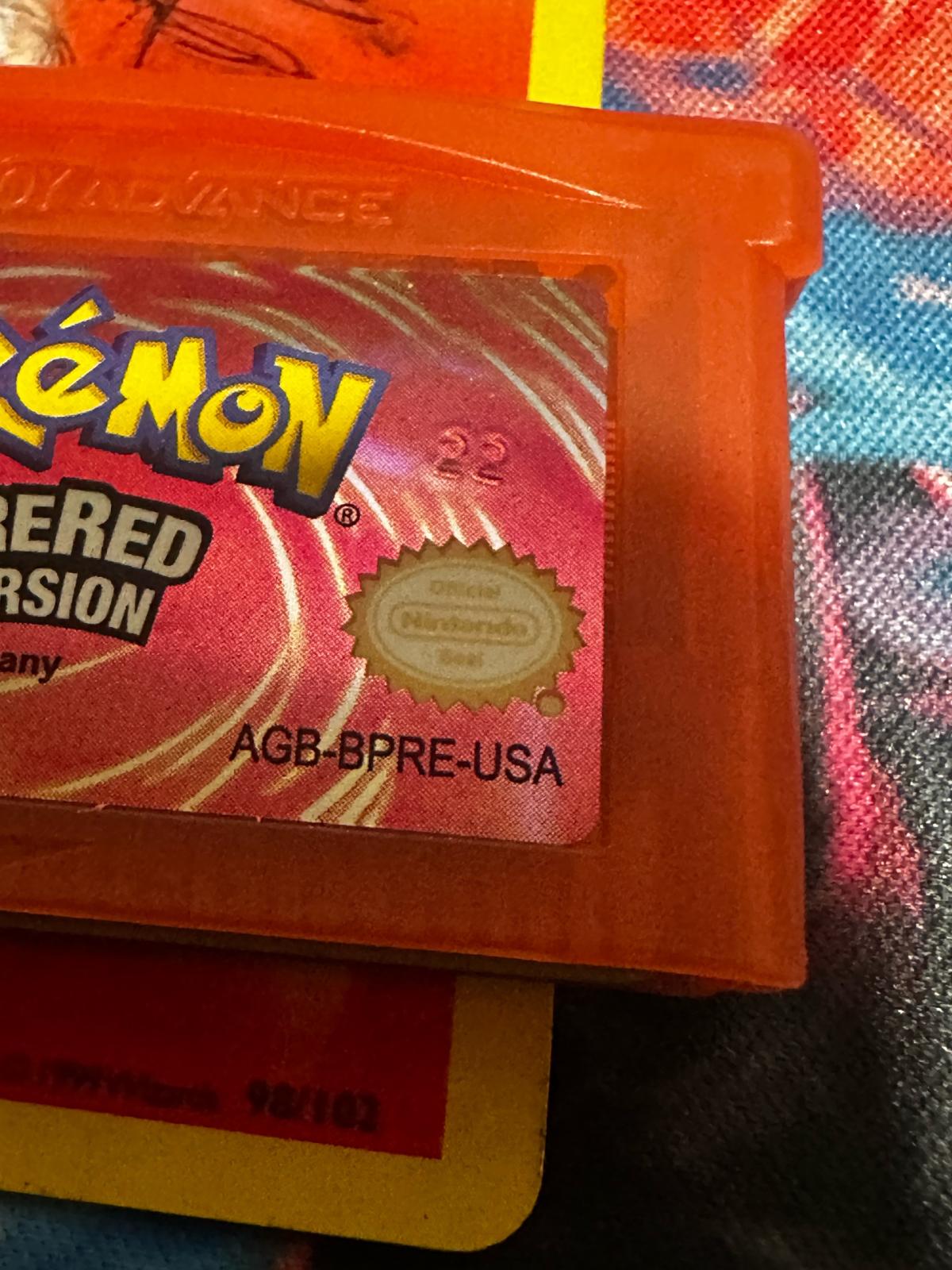 Pokemon Fire Red Version for Nintendo GBA - Steger, Illinois - FleaMarketBay