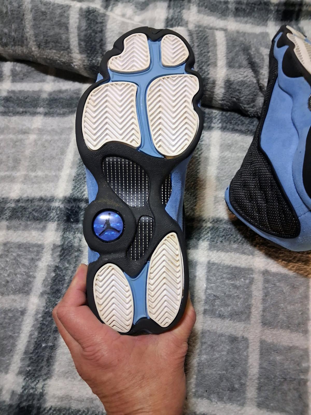 Size 5Y Nike Air Jordan 13 Retro Black and University Blue - Conroe, Texas - FleaMarketBay