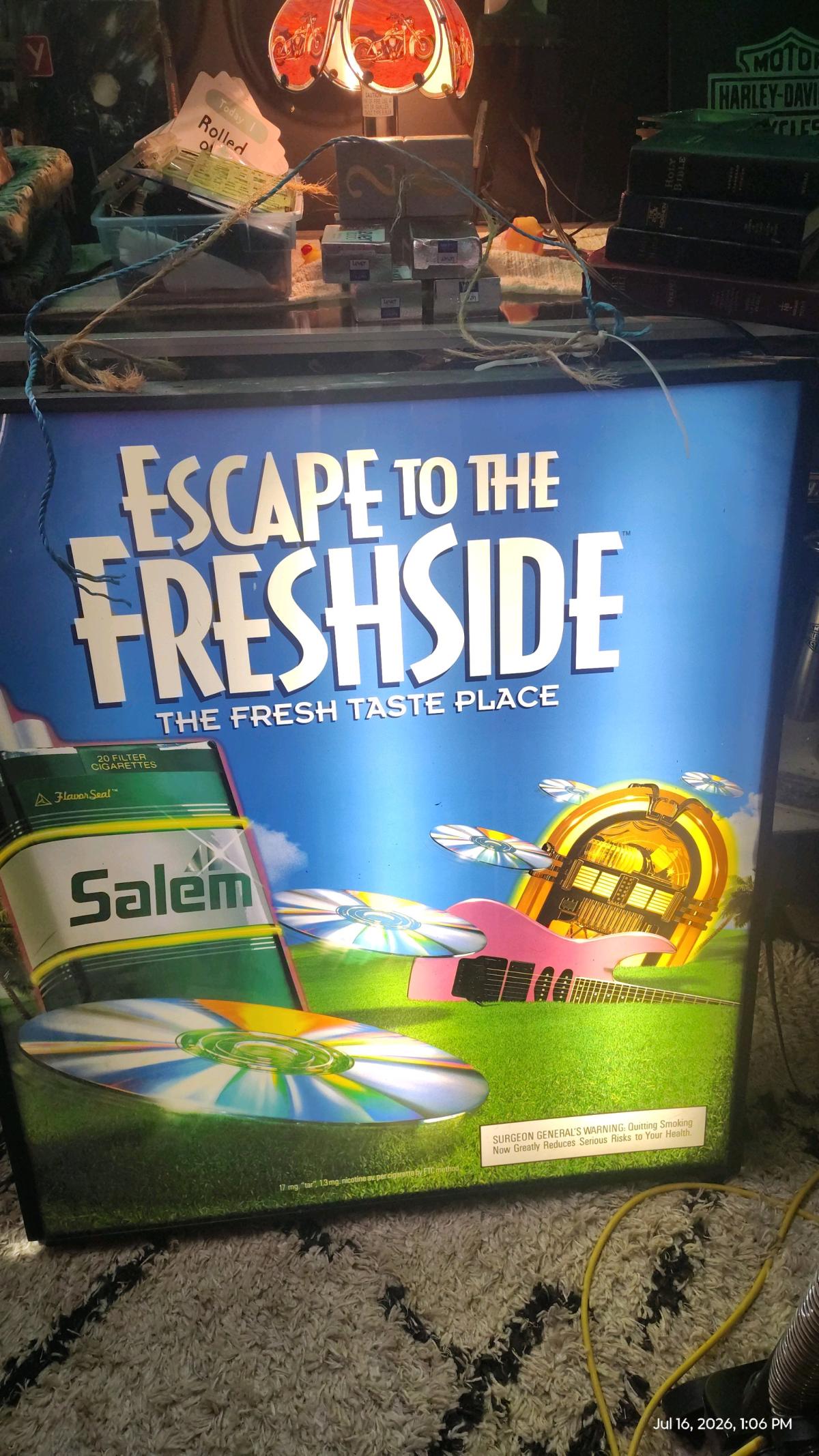 Dual sided vintage light up sign - Nashwauk, Minnesota - FleaMarketBay
