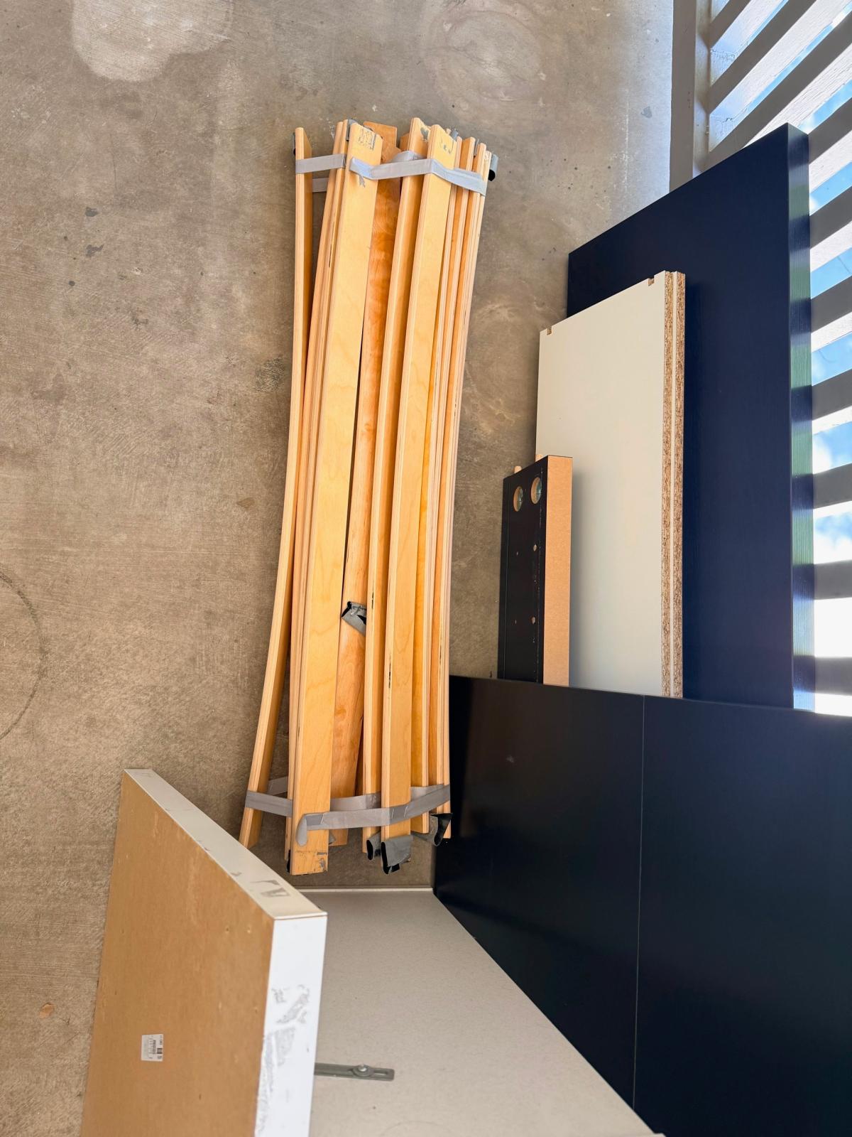 KING IKEA MATTRESS W BLACK BEDFRAME - Salinas, California - FleaMarketBay