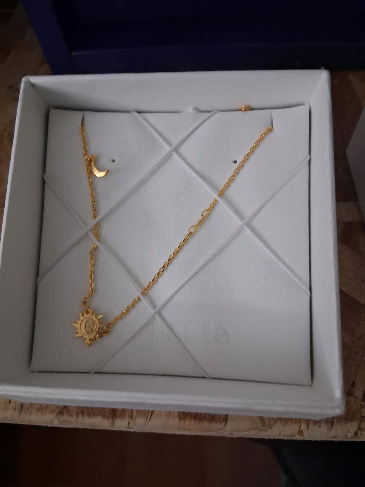 en route sun and moon gold plated necklace - Reno, Nevada - FleaMarketBay