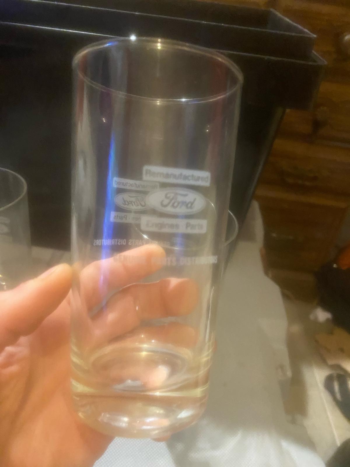 vintage set of four ford remanufactured engine parts glasses - Covington, Tennessee - FleaMarketBay