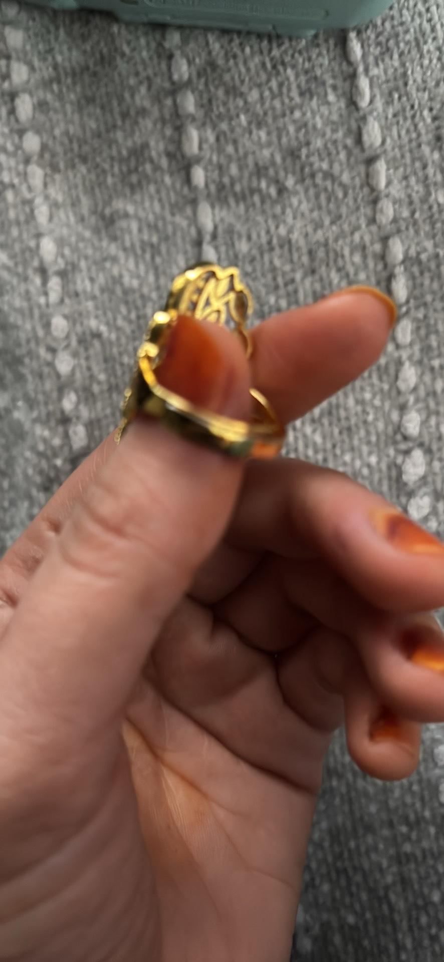 Gold plated Arab ring - Alameda, California - FleaMarketBay