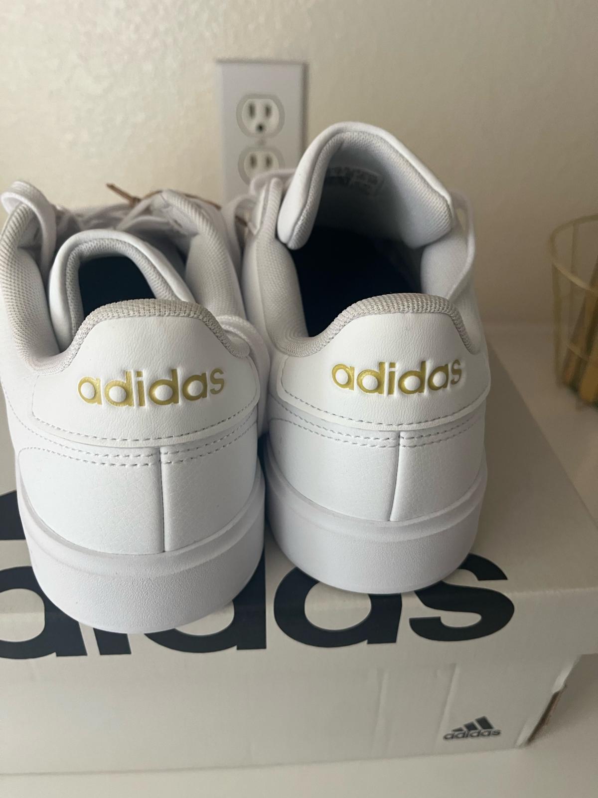 All White Adidas Grand Courts - Chula Vista, California - FleaMarketBay