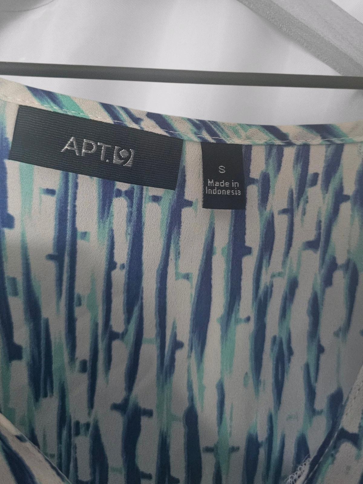 APT 9 Womens Printed Flutter Sleeve Blouse  Size Small  Blue - Avon Lake, Ohio - FleaMarketBay