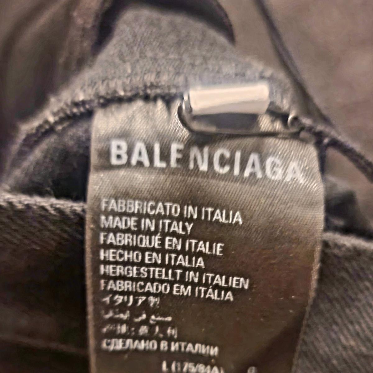 Balenciaga Wide Leg Distressed Denim Jeans black Japan NEW - Dallas, Texas - FleaMarketBay
