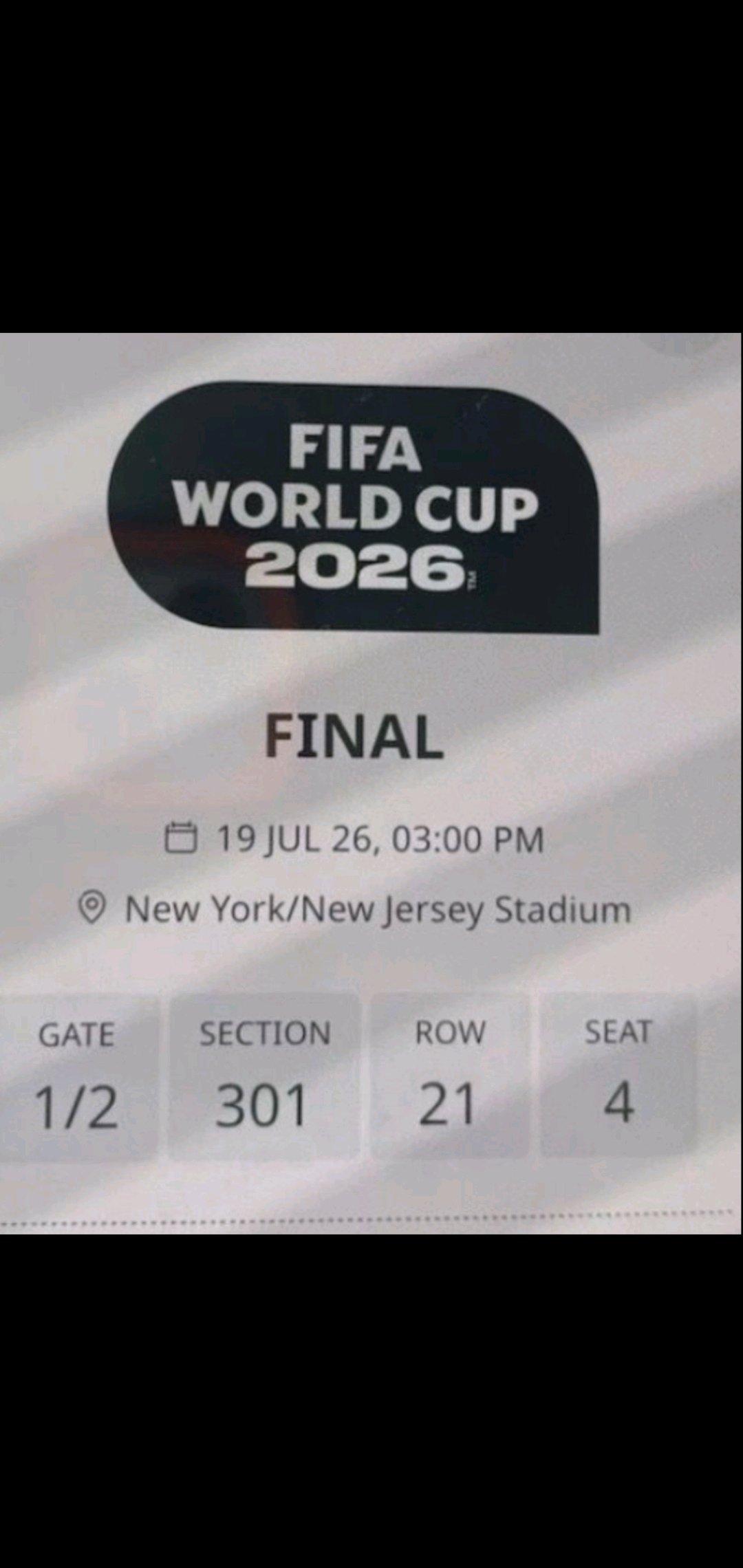 WORLD CUP FINAL TICKETS FOR SALE - Stamford, Connecticut - FleaMarketBay