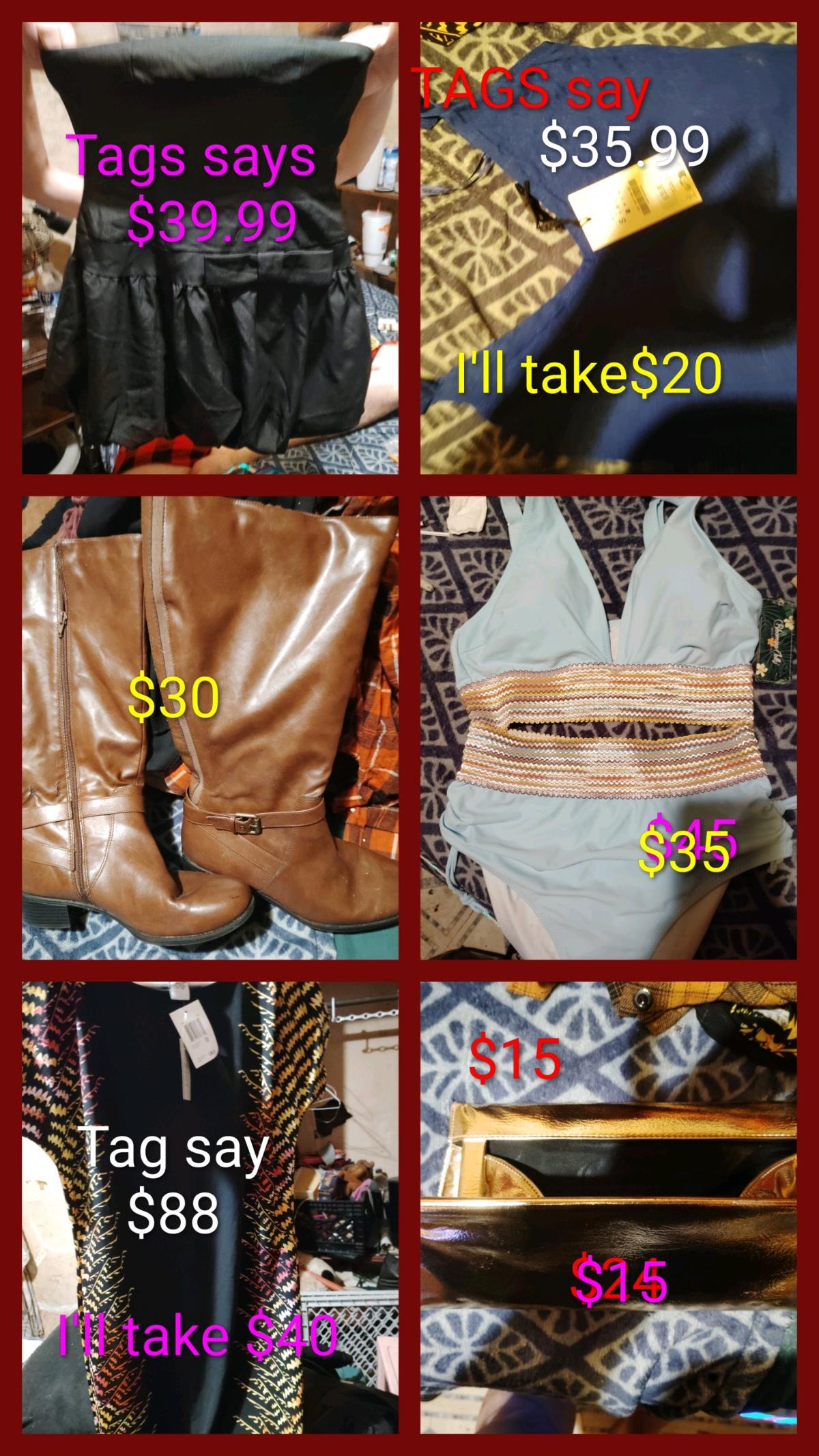 Hi Im sell new  used dresss womens clothes kids shoes more - Columbus, Ohio - FleaMarketBay