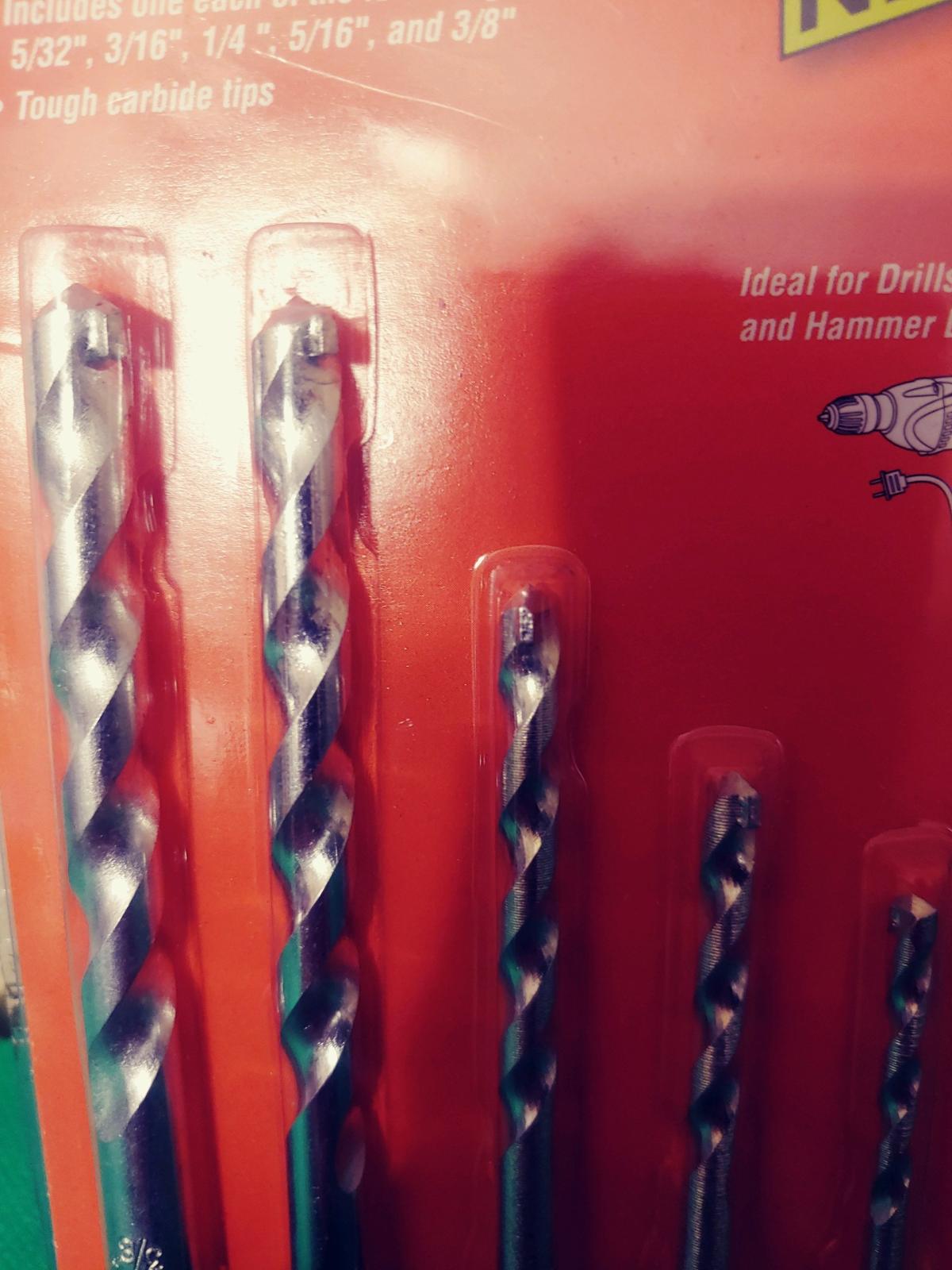 Quick Chance Masonry Drill Bit Set 5PC - Clearfield, Utah - FleaMarketBay