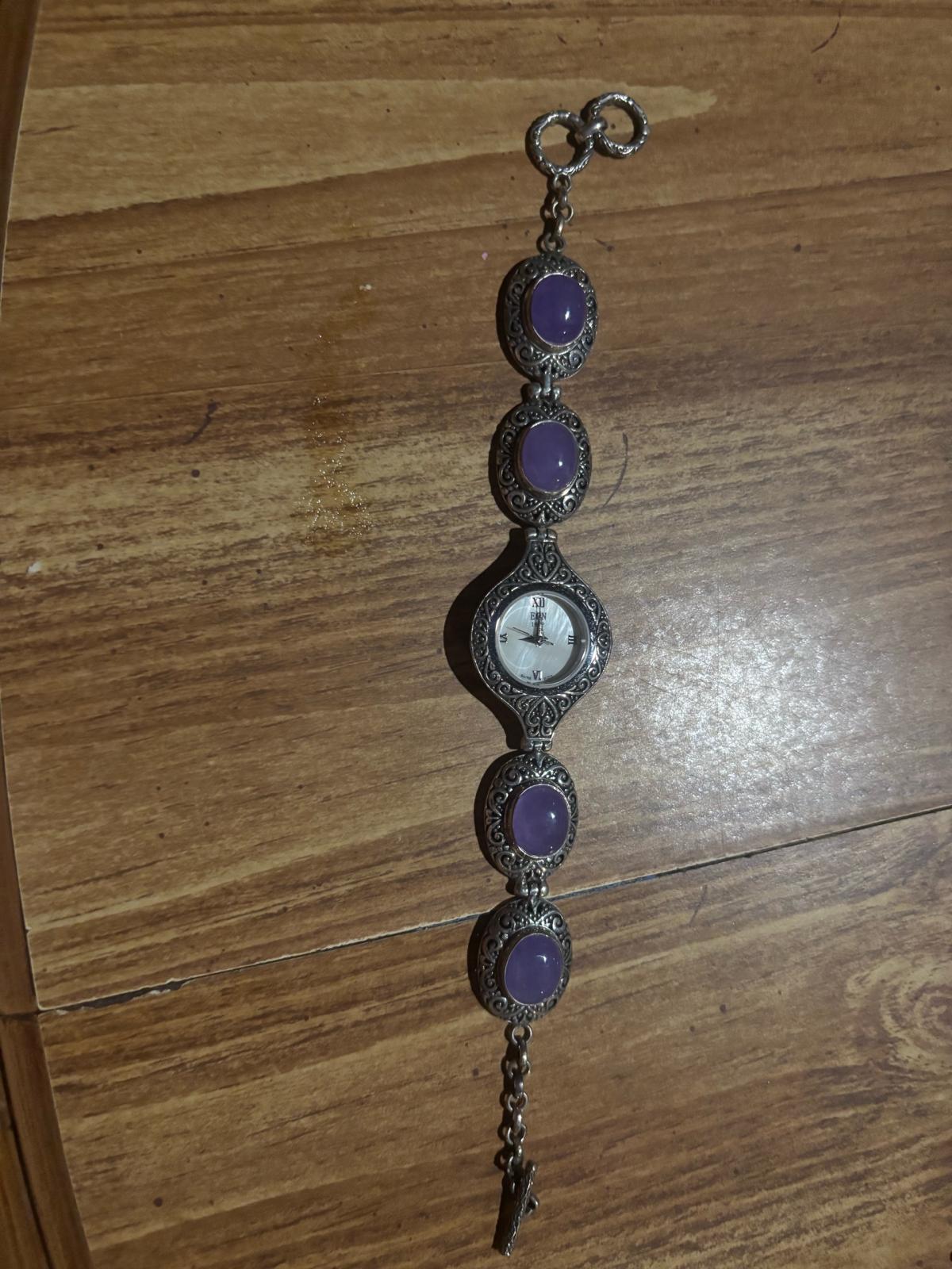 1962 Burmese Lavender Swiss Movement Sterling Silver - Glade Valley, North Carolina - FleaMarketBay