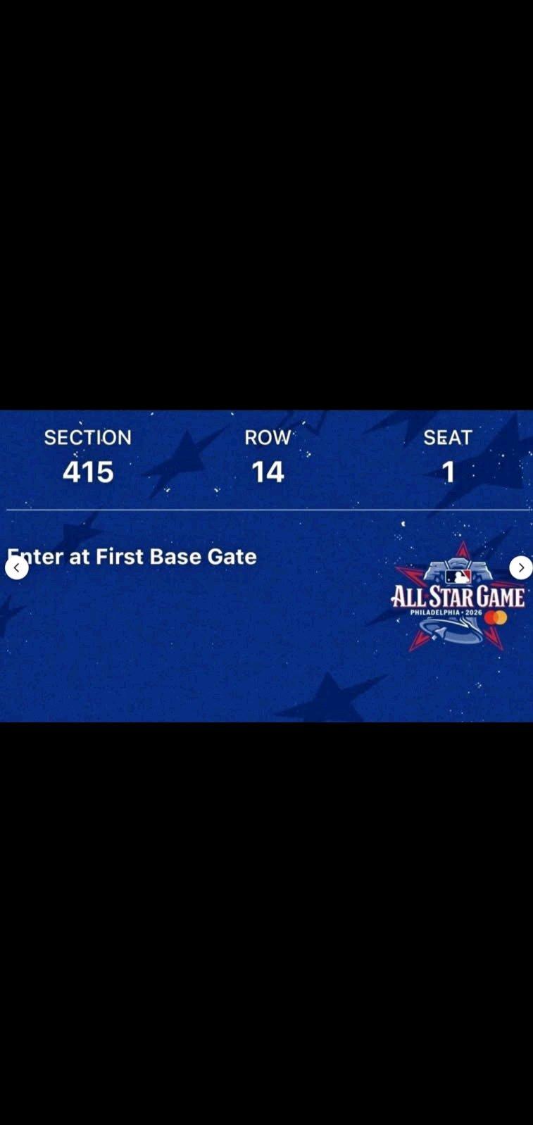 Two MLB ALL STAR GAME TICKETS - Philadelphia, Pennsylvania - FleaMarketBay