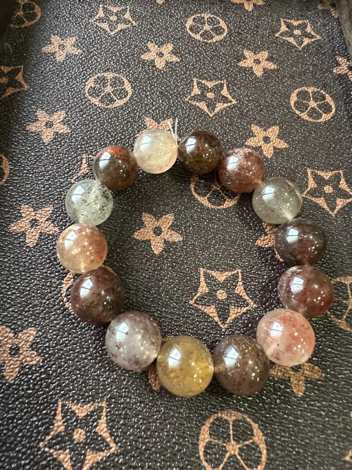 18mm Large Oily Strawberry Quartz Bracelet Natural Red Spark - Philadelphia, Pennsylvania - FleaMarketBay