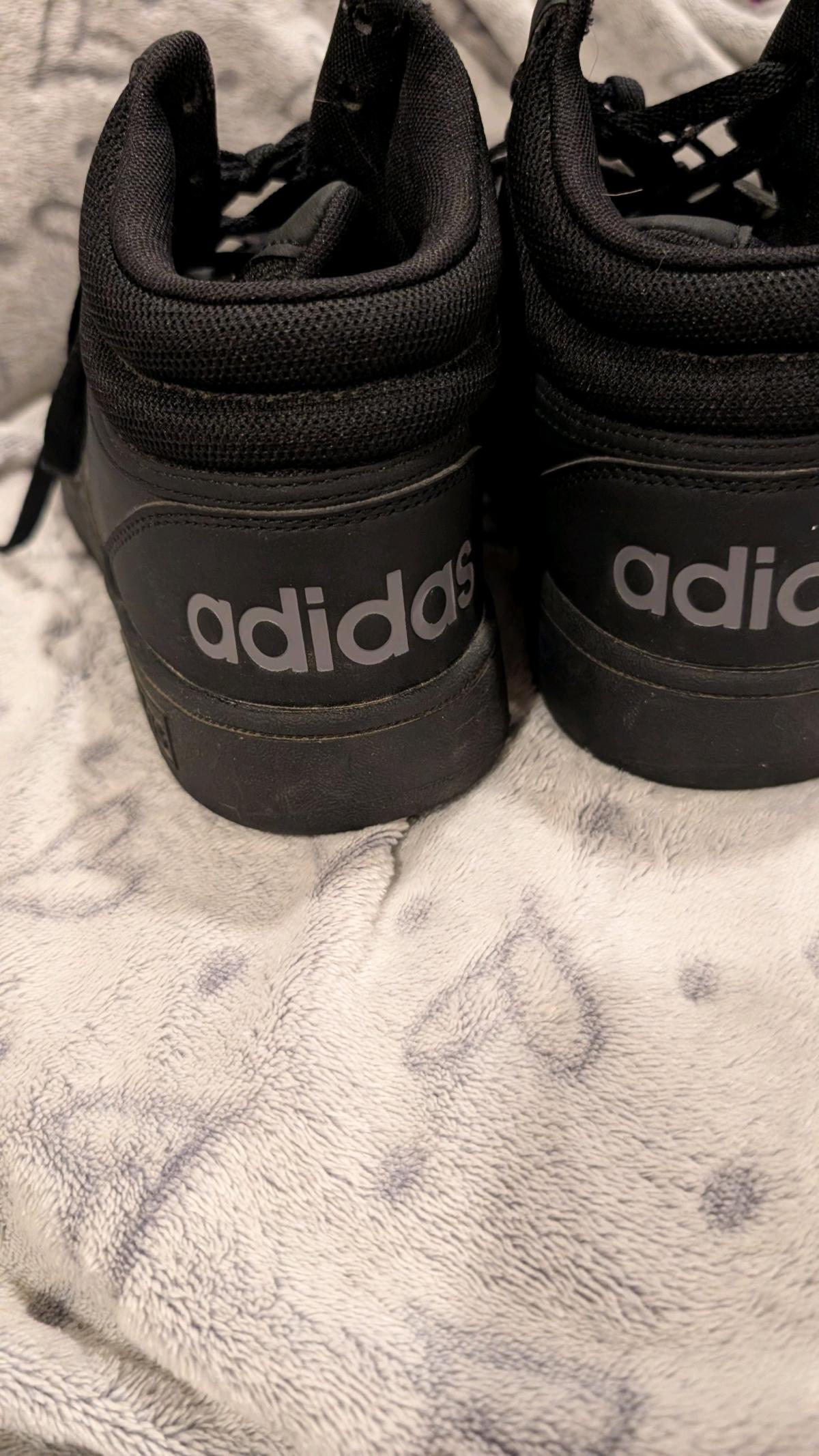 black Adidas high tops mens 9 and a half - Greensboro, North Carolina - FleaMarketBay