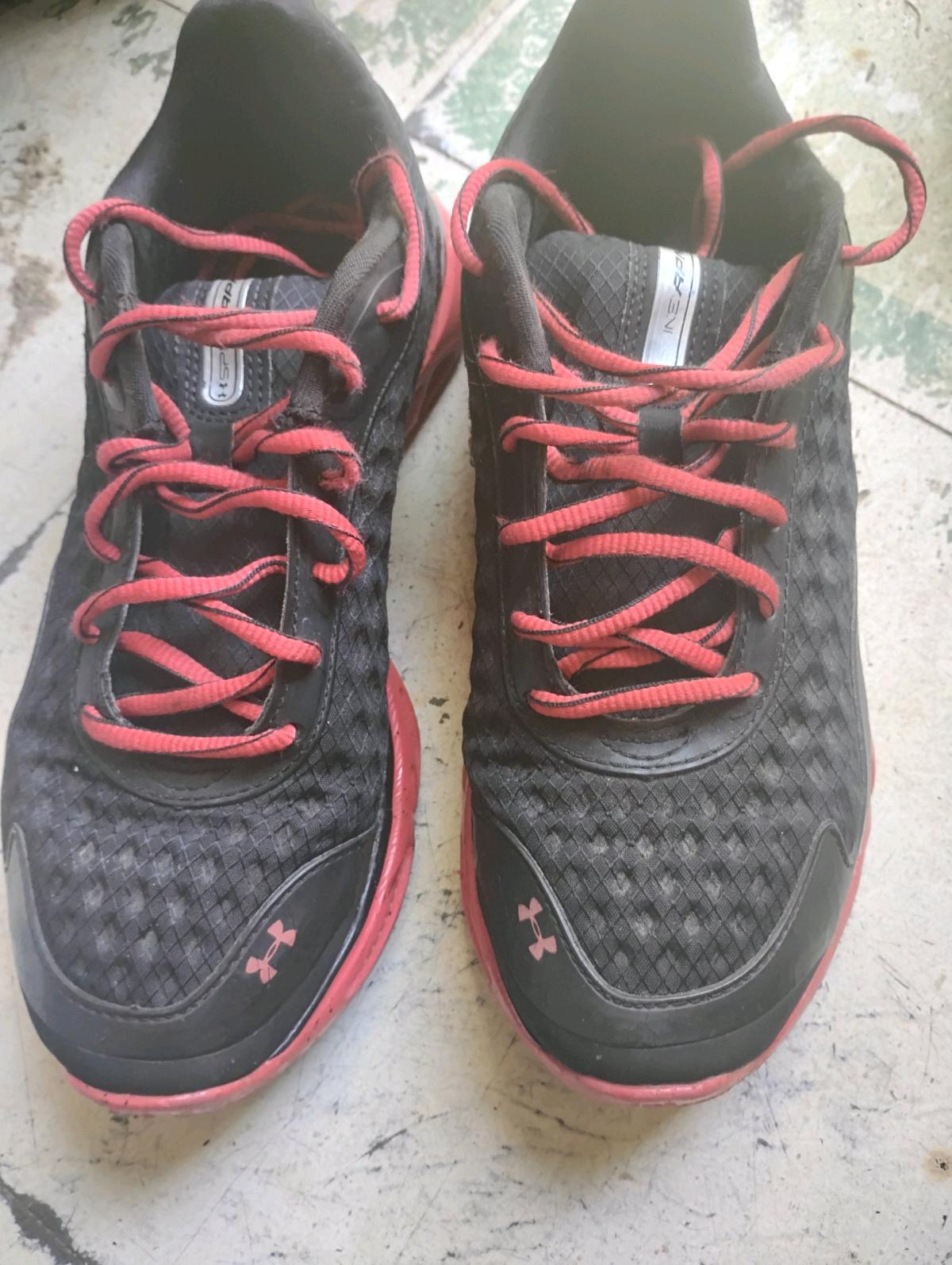 A Nice Pair of Red and Black UnderArmor Sneakers - Swansea, South Carolina - FleaMarketBay